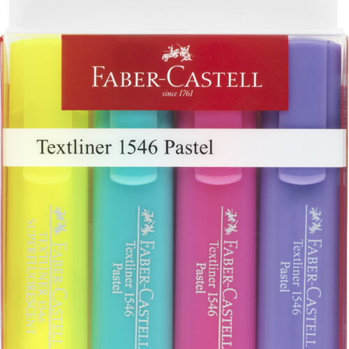 TEXTMARKER SET 4 PASTEL FABER-CASTELL