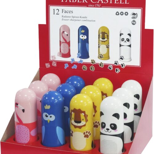 ASCUTITOARE SIMPLA CU RADIERA ANIMALE FABER-CASTELL