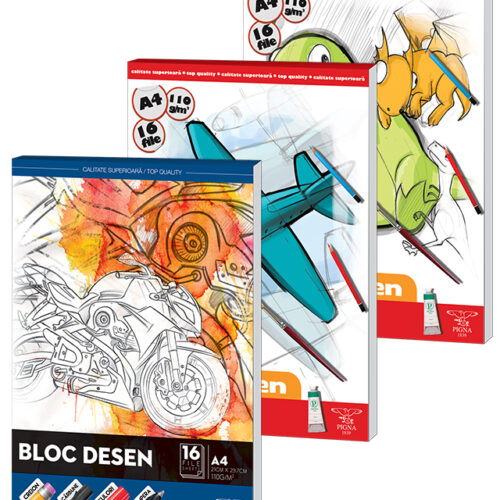 BLOC DESEN A4 110G 16 COLI PIGNA