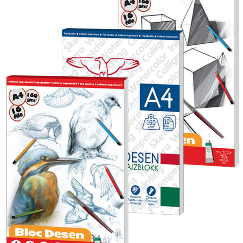 BLOC DESEN A4 160G 16 COLI PIGNA