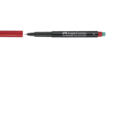 MARKER PERMANENT ROSU F MULTIMARK FABER-CASTELL