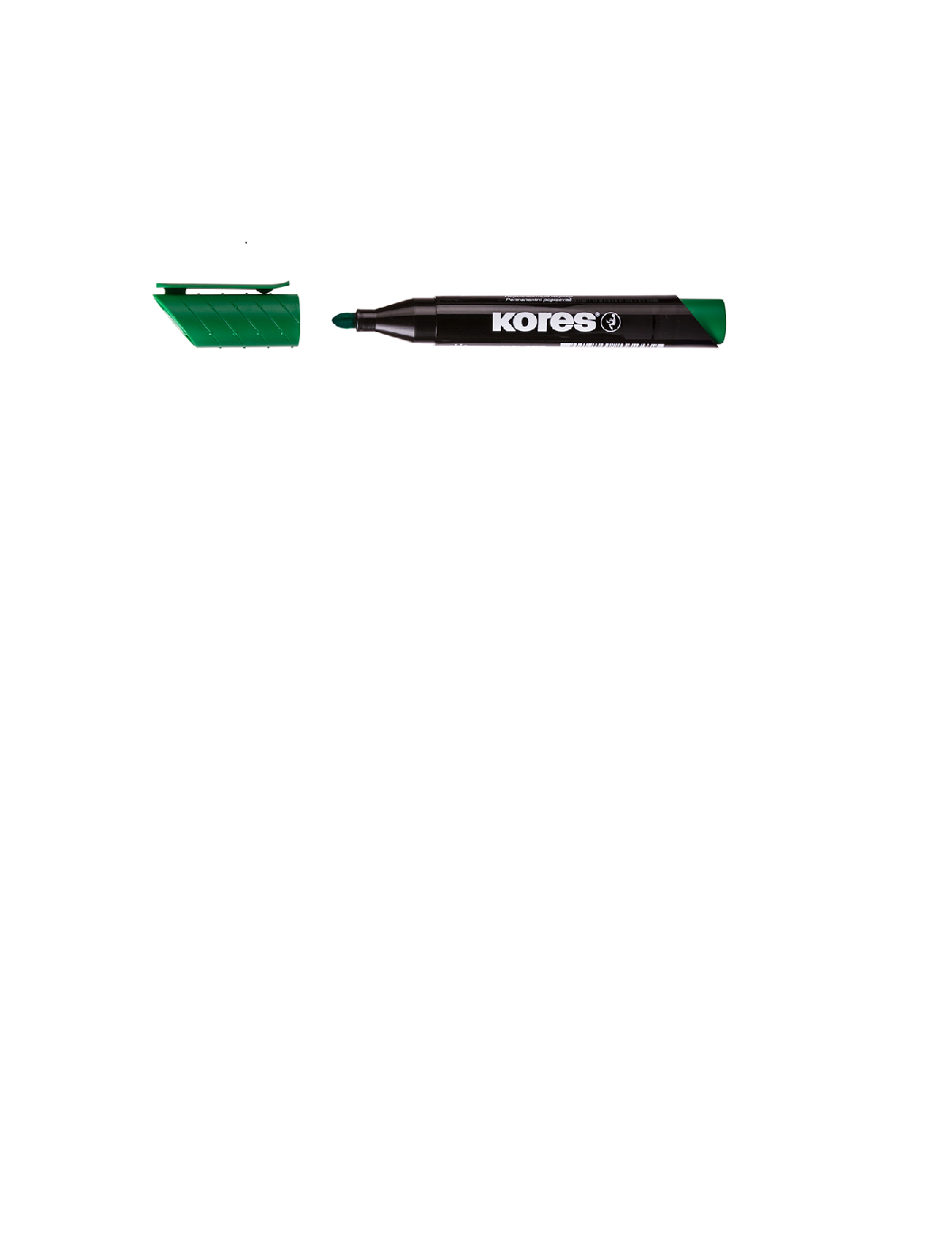 MARKER PERMANENT VERDE VARF ROTUND 3MM KORES