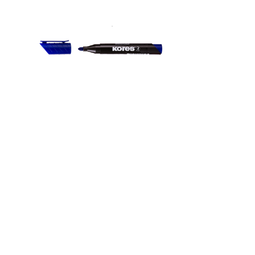 MARKER PERMANENT ALBASTRU VARF ROTUND 3MM KORES