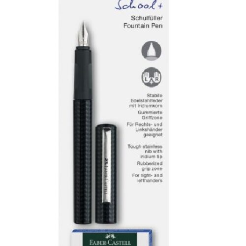BLISTER STILOU SCOLAR CARBON + 6 CARTUSE FABER-CASTELL