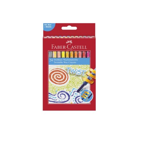 CREIOANE CERATE RETRACTABILE 24 CULORI FABER-CASTELL