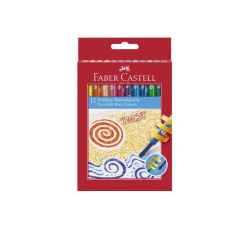 CREIOANE CERATE RETRACTABILE 12 CULORI FABER-CASTELL