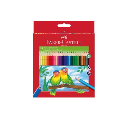 CREIOANE COLORATE TRIUNGHIULARE 24 CULORI + ASCUTITOARE ECO FABE