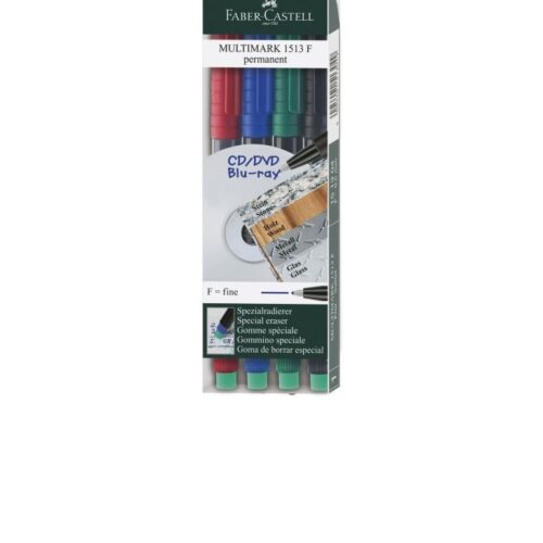 MARKER PERMANENT SET 4 F MULTIMARK FABER-CASTELL