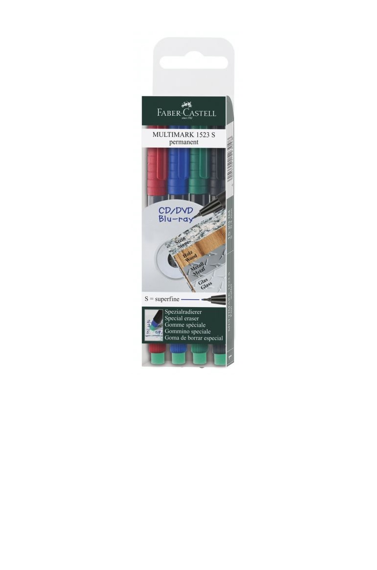 MARKER PERMANENT SET 4 S MULTIMARK FABER-CASTELL
