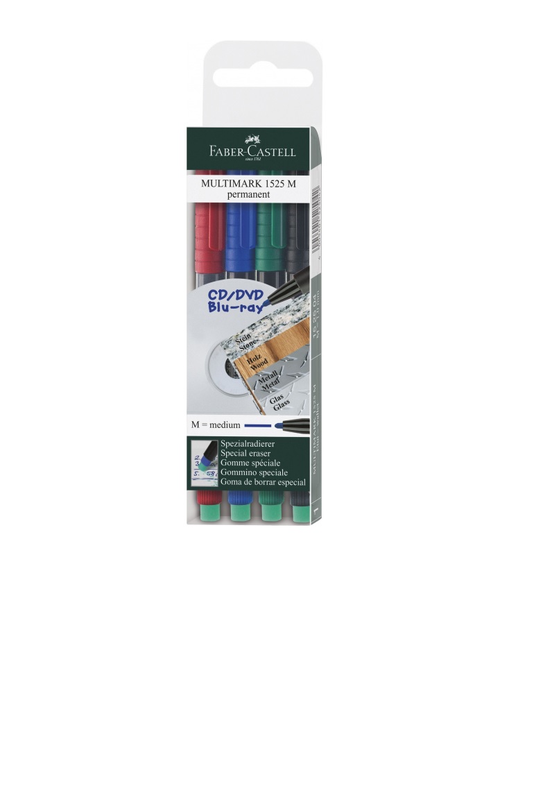 MARKER PERMANENT SET 4 M MULTIMARK FABER-CASTELL