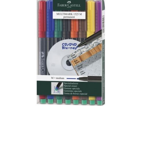 MARKER PERMANENT SET 8 M MULTIMARK FABER-CASTELL