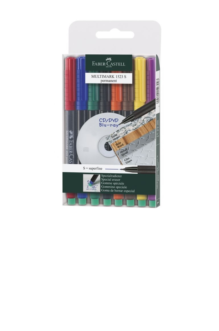 MARKER PERMANENT SET 8 S MULTIMARK FABER-CASTELL