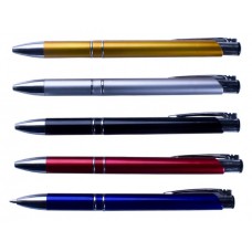 Pix plastic metalizat cu mecanism si mina tip parker, corp argintiu No.1327