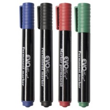 Permanent marker varf tesit EVOffice 8006 - rosu