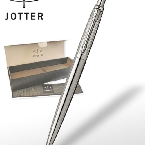 Pix cu mecanism buton,ac din otel inoxidabil sablat,penita din otel/iridium Parker JOTTERClassic
