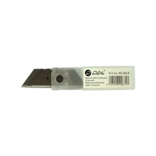 Rezerva pentru cutter profesional din aliaj de zinc (18mm) Willgo, 10 buc/set
