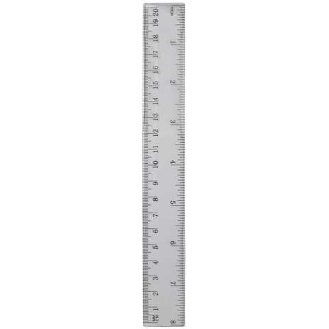Rigla plastic transparent 20 cm