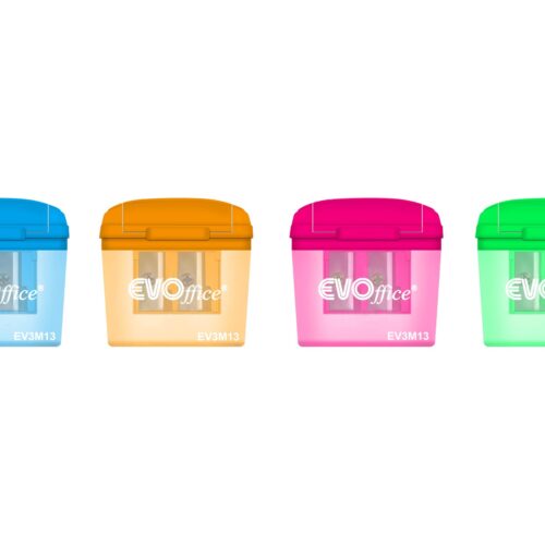 Ascutitoare plastic dubla cu container mare si capac