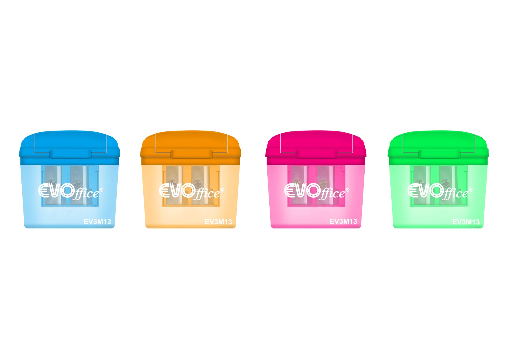 Ascutitoare plastic dubla cu container mare si capac