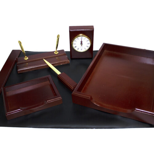 Set birou 6 piese (lemn culoare cires)