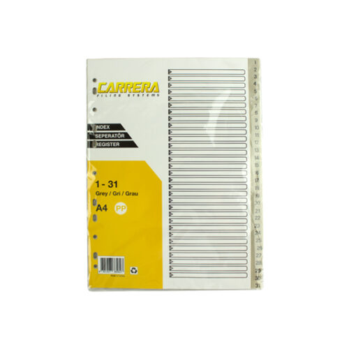 Index plastic 1-31 EVOffice