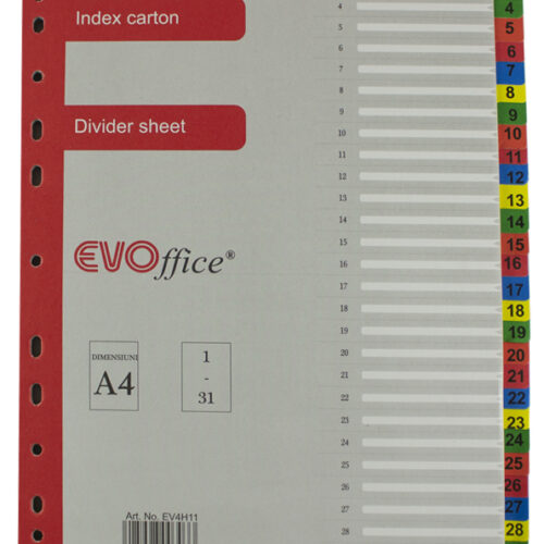 Index carton 1-31 EVOffice