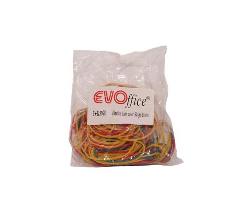 Elastice bani 1.7 mm, diametru 50 mm,90gr punga EVOffice