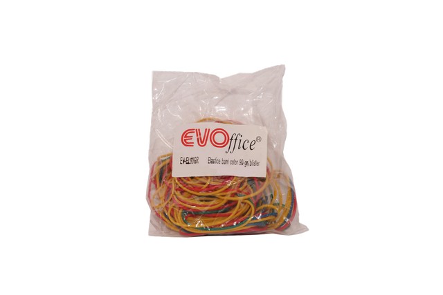 Elastice bani 1.7 mm, diametru 50 mm,90gr punga EVOffice