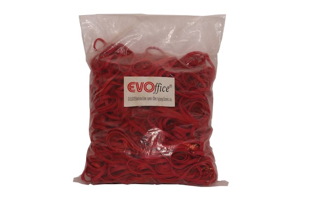 Elastice bani 5.0 mm, diametru 100 mm, 1kg/punga EVOffice