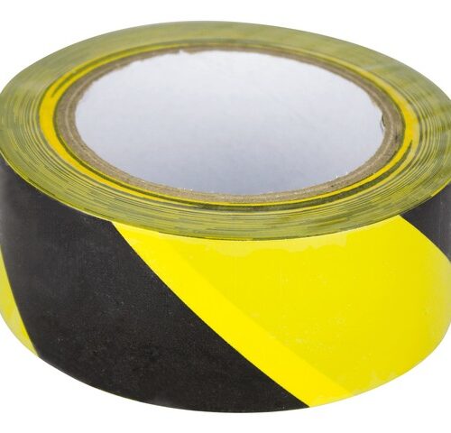 Banda adeziva pentru delimitare / avertizare (galben / negru) 48 mm*33 m
