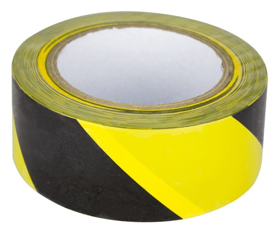 Banda adeziva pentru delimitare / avertizare (galben / negru) 48 mm*33 m