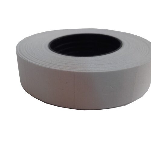 Etichete pret albe, 2 linii,  23 * 16 mm 500 buc/rola, 10 role/set