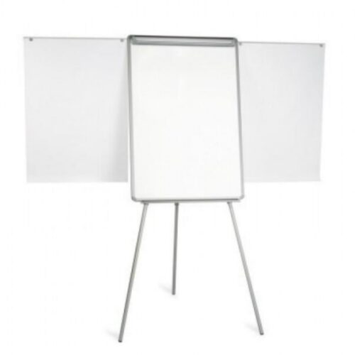 Flipchart magnetic cu brate extensibile, rama aluminiu, clema rabatabila, trepied 70x100cm EVOffice