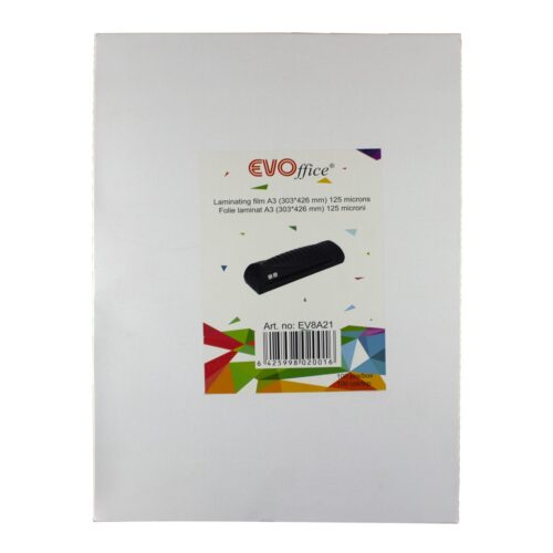 Folie laminat A3 (303*426 mm) 125 microni 100 coli/top EVOffice