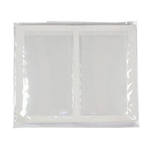 Buzunar autoadeziv pentru carti vizita, acces lateral 55x95 mm, 20 buc/set
