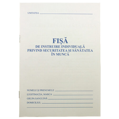 Carnet protectia muncii A5