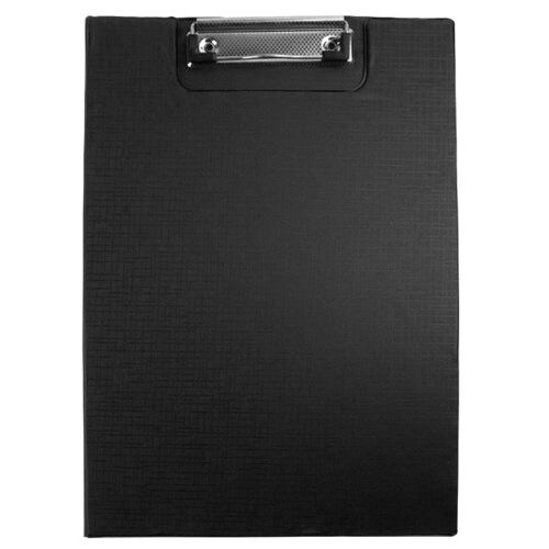 Clipboard carton plastifiat dublu A4 EVOffice Economic Line - negru