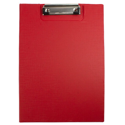 Clipboard carton plastifiat dublu A4 EVOffice Economic Line - rosu