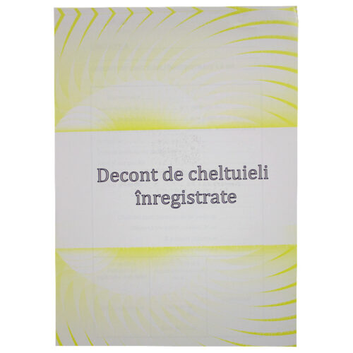 Decont cheltuieli A5 fata-verso