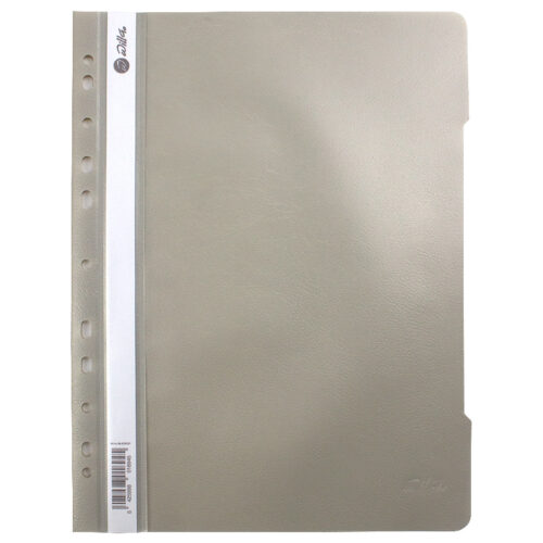 Dosar din plastic cu sina si 11 perforatii Willgo gri