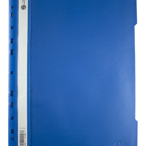 Dosar din plastic cu sina si 11 perforatii Willgo albastru