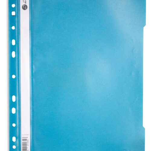 Dosar din plastic cu sina si 11 perforatii Willgo turquoise