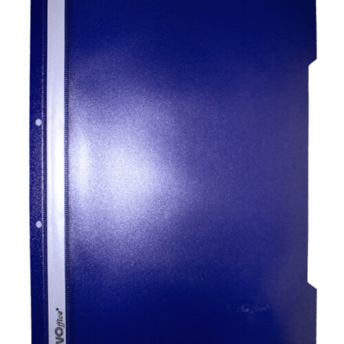 Dosar din plastic cu sina si 2 perforatii  EVOffice bleumarin
