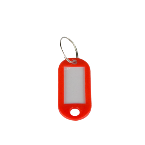 Etichete - suport plastic pentru chei 10buc/set EVOffice - rosu