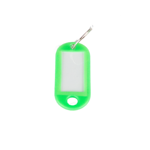 Etichete - suport plastic pentru chei 10buc/set EVOffice - verde