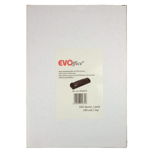 Folie laminat mata A4 (216*303mm) 100microni 100coli/top