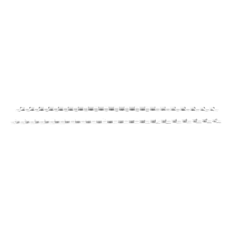 Inele plastic 6 mm, max 25 coli, 100buc/cut, EVOffice - alb