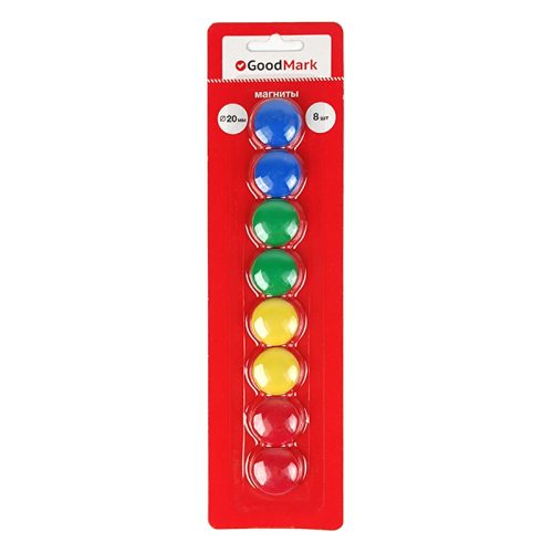 Magneti pentru tabla Ø20, 8 buc/blister