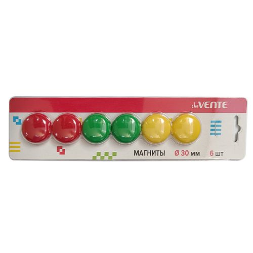 Magneti pentru tabla Ø30, 6 buc/blister