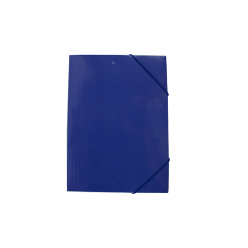 Mapa carton lucios A4 (320*235mm) cu elastic pe colturi EVOffice -albastru